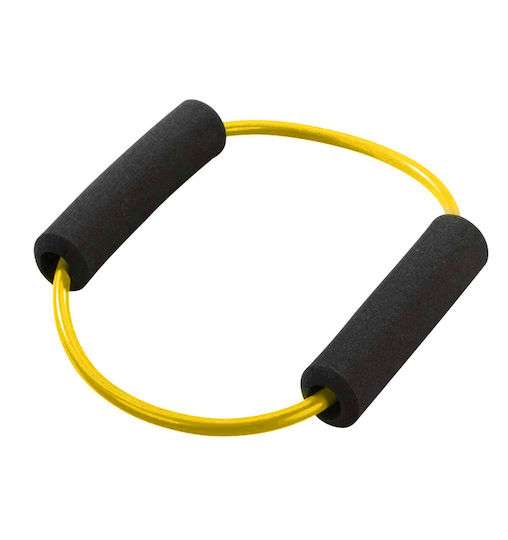 Trendy Sport Resistance Band Gymtube / Tubing Loop Light with Handles Yellow