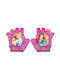 Ventura Half Finger Cycling Gloves Kids Pink