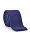 Monte Napoleone Men's Tie Synthetic Knitted Monochrome in Navy Blue Color
