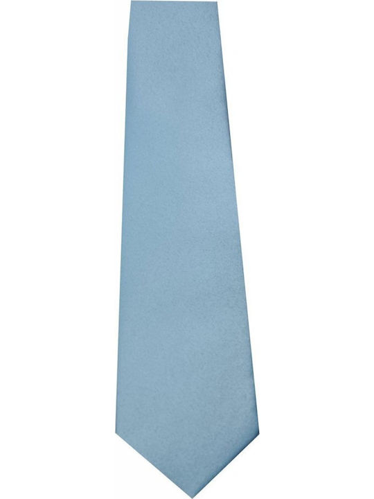Luciano Faketti Men's Tie Monochrome in Light Blue Color