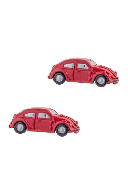 Cufflinks Red Car Beetle