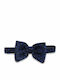 Set Dark Blue Polka Dot Bow Ties