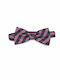 Set Bow Ties Checked Pink Grey