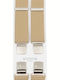 Victoria Suspenders Beige 62036