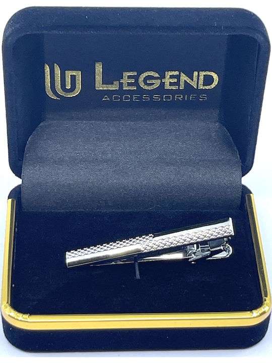 Legend Accessories Silver Tie Clip Silver 5cm