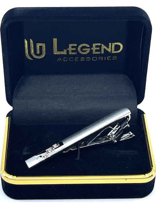 Legend Accessories Clip Γραβάτας από Ασήμι