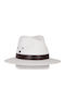 Karfil Fabric Men's Hat Fedora White