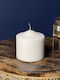 Pillar Candle 10x10cm White