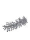 Wedding Crown Tiara Silver Handmade Iridescent Transparent Stones