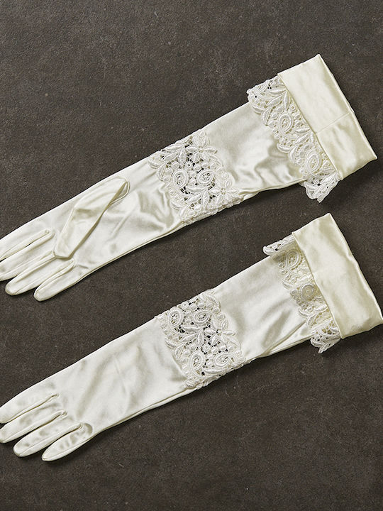 Bridal Gloves Lace Ecru 1253-14 Nv23-02-02800-0001-ekrou
