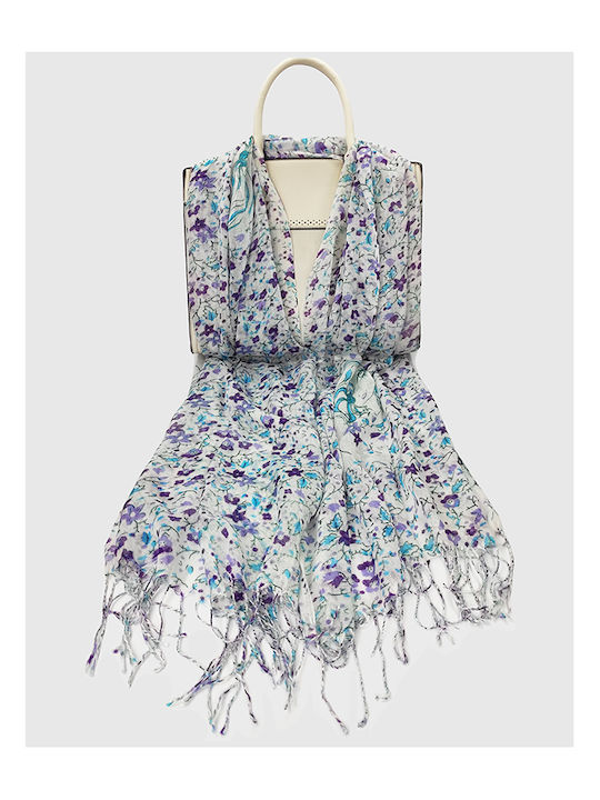 Brims and Trims Women's Scarf White