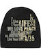 Beanie Unisex Σκούφος Πλεκτός σε Μαύρο χρώμα