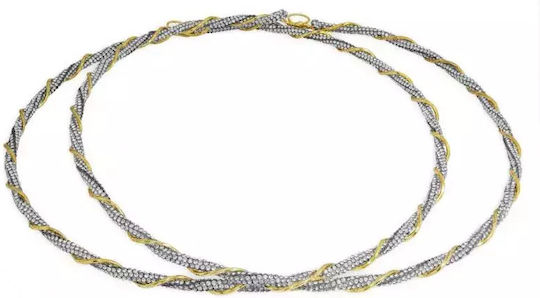 Silver Wedding Crowns Two-tone Twisted