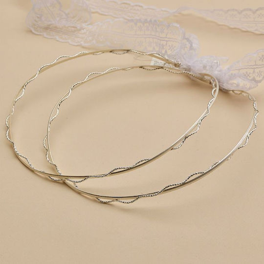 Pageri Handmade Silver Plated Wedding Crowns Pageri