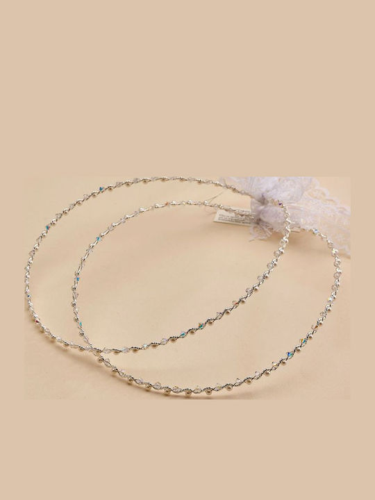 Pageri Handmade Silver Plated Wedding Crowns Pageri