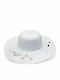 Wicker Women's Floppy Hat White