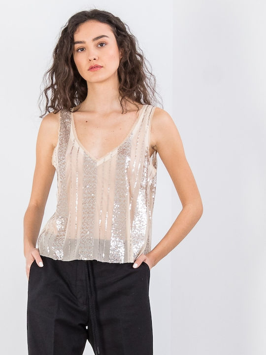 L.A Dolls Bluse Silver