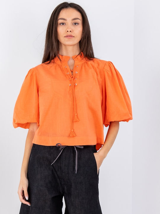 Scotch & Soda Damen Sommer Crop Top Baumwolle K...