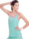Bidi Badu 001113-GRPK Women's Green Tennis Blouse