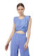 Women's Summer Crop Top Sleeveless Lavender