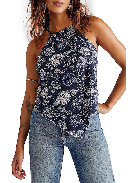 Free People Blouse NAVY COMBO