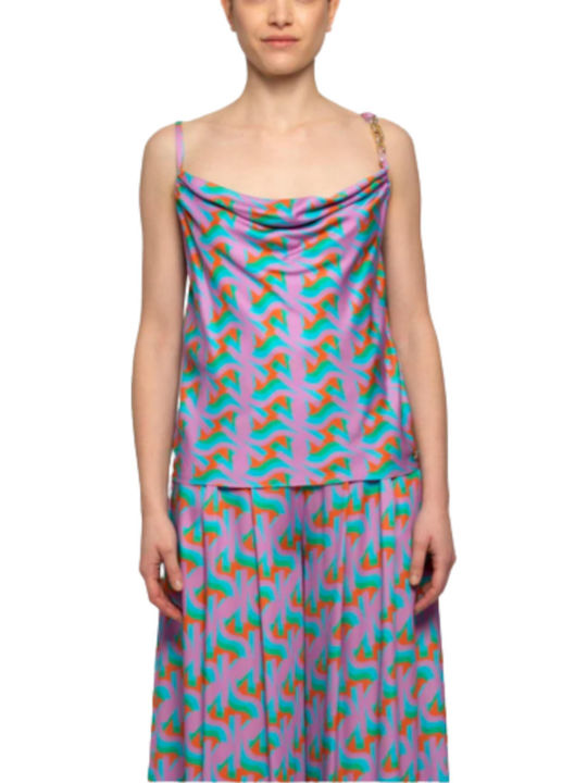 Women's Summer Blouse with Straps ARANCIO
