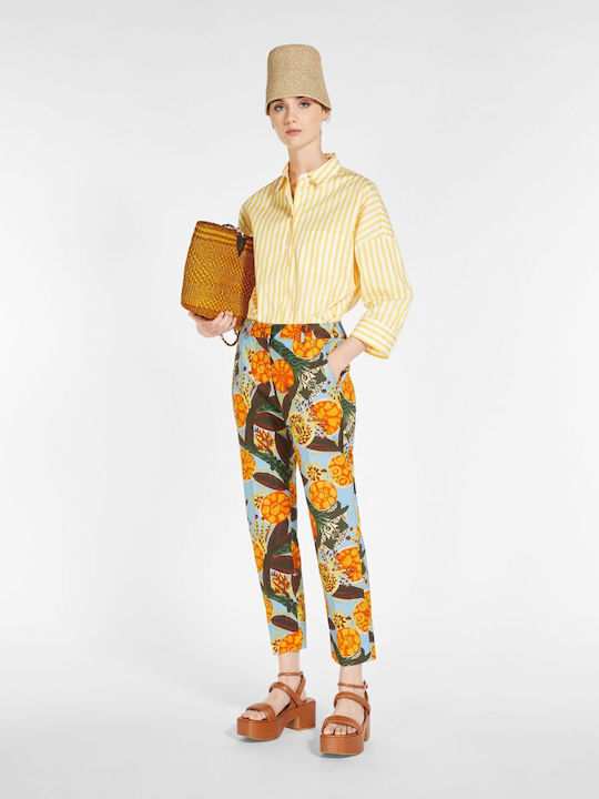 Dama Tesatura Pantaloni Light Blue