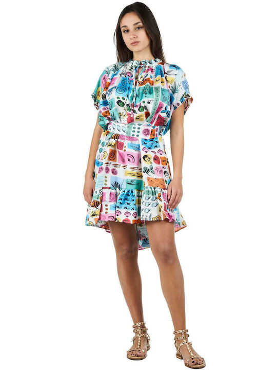 Sommer Mini Kleid Druck