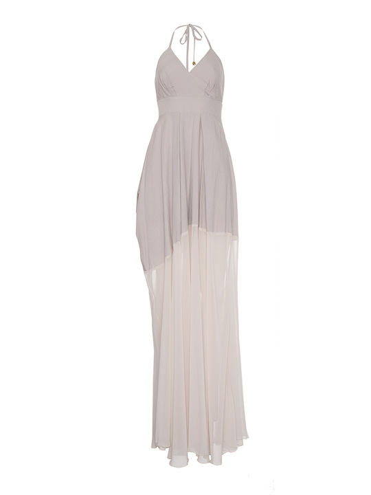 Summer Maxi Dress for Wedding - Christening Beige
