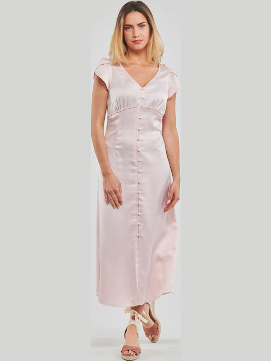 Sommer Maxi Abendkleid Rosa