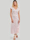 Sommer Maxi Abendkleid Rosa
