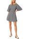 Sommer Mini Damenkleid Schwarz ELE12190_Schwarz