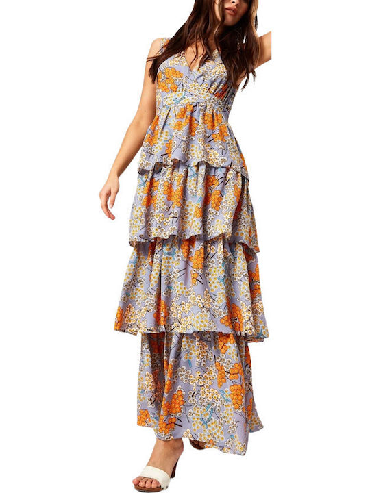 Καλοκαιρινό Maxi Φόρεμα GREY/BLUE