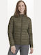 Kurz Damen Puffer Jacke für Winter Black