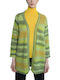 Μακριά Γυναικεία Ζακέτα Πλεκτή Light Green