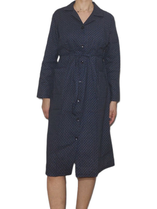 Rodonna Summer Women's Robe Black Grey