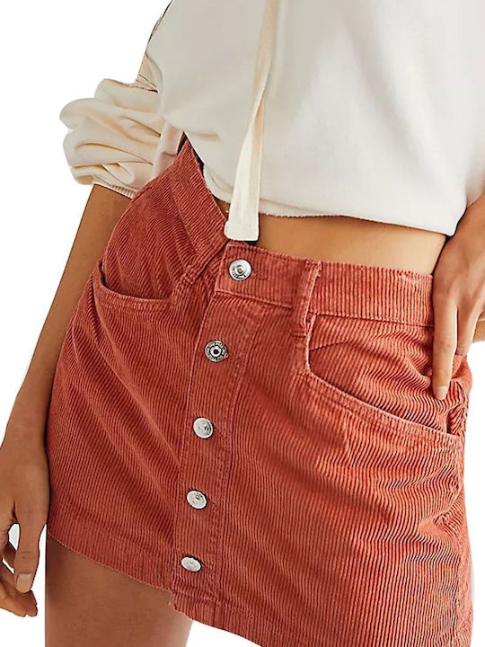 Free People Φούστα Πορτοκαλί