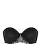 Strapless Balconette Μαύρο Σουτιέν