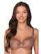Balconette Balconette Bra without Padding without Underwire Beige