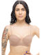 Women's Push Up Bra Underwire Leather
