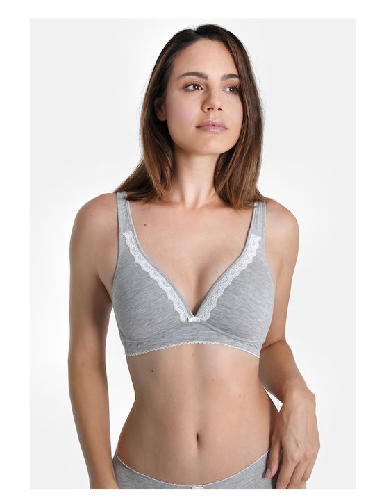 Bra without Underwire Gray