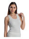 Women's Sleeveless T-Shirt Beige