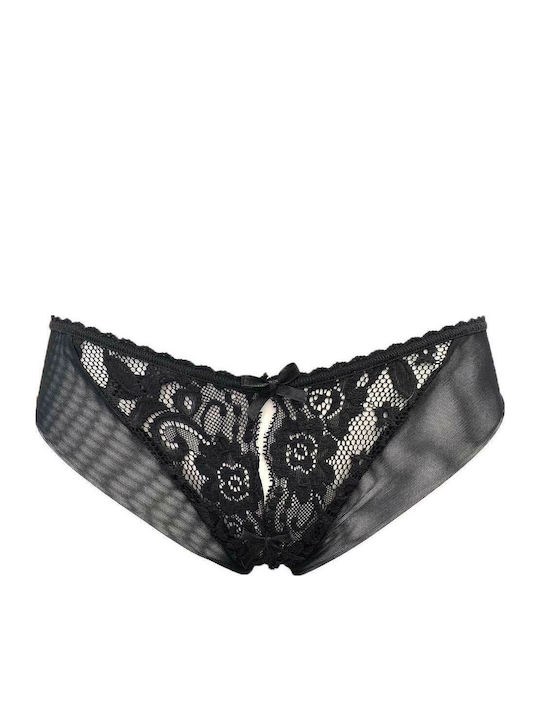 La Nuit Slip με Δαντέλα Μαύρο