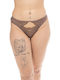 Underwear Women's Brazil with Lace Brown