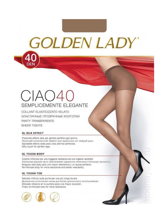 Golden Lady Ciao Women's Pantyhose 40 Den Melon