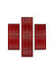 Balsan Oriental Kazak 727 Modern Bedroom Rugs Set Red P621617 3pcs