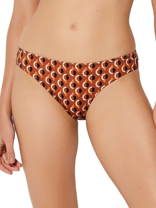 Bikini Slip Brown-terracotta