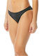 Sandblasted Bikini Slip Μαύρο