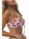 Padded Underwire Bikini Bra with Detachable & Adjustable Straps White