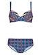 Set Bikini Τριγωνάκι Μπλε